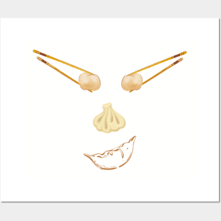 Dumpling face Posters and Art